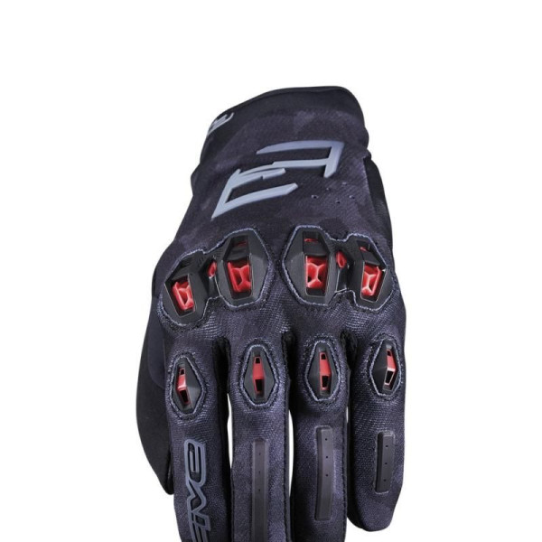 Five Stunt evo 2 glv cam/blk/rd xs